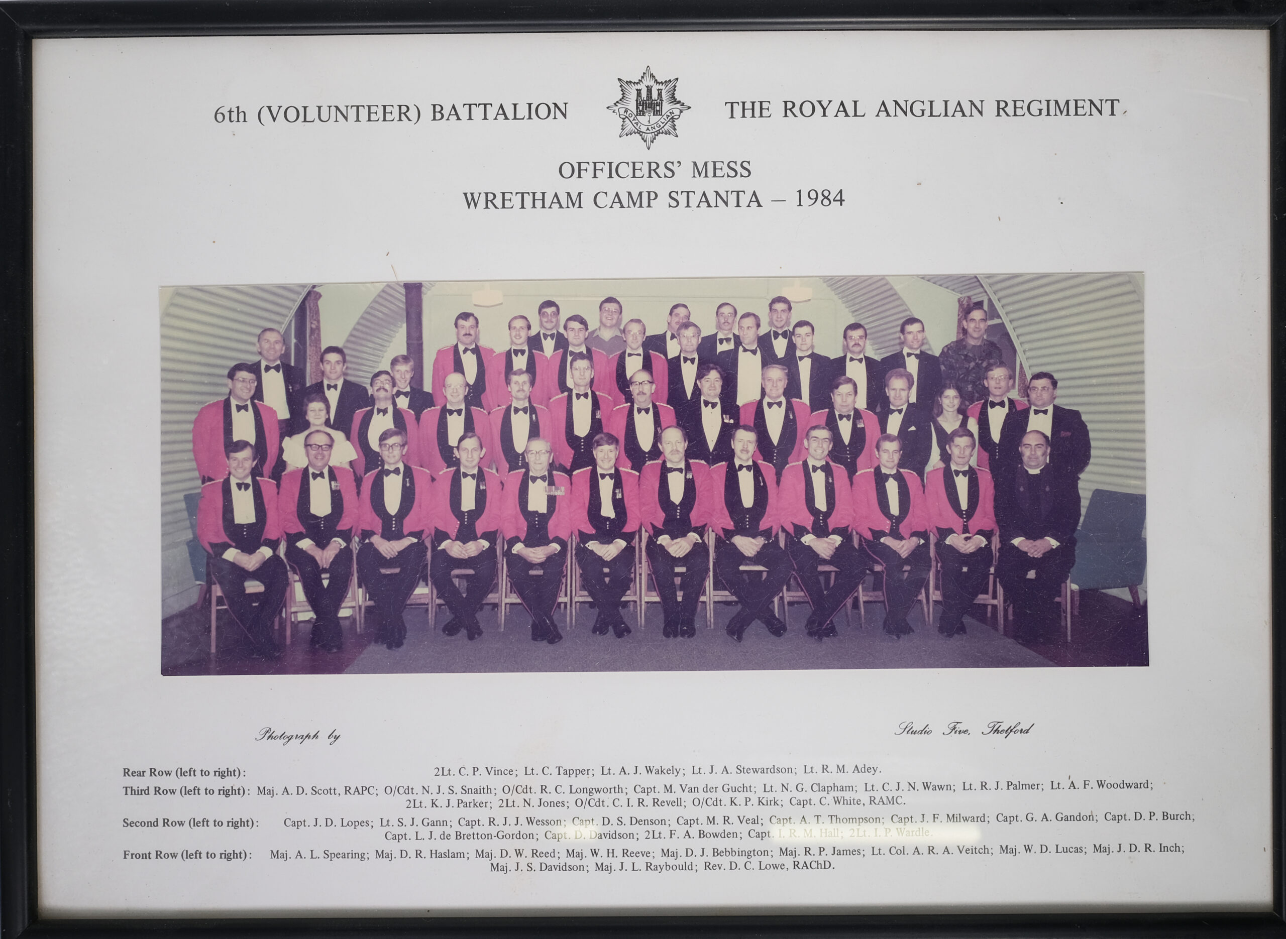 6th (Volunteer) Battalion Royal Anglian Regiment Officers Mess Wretham ...