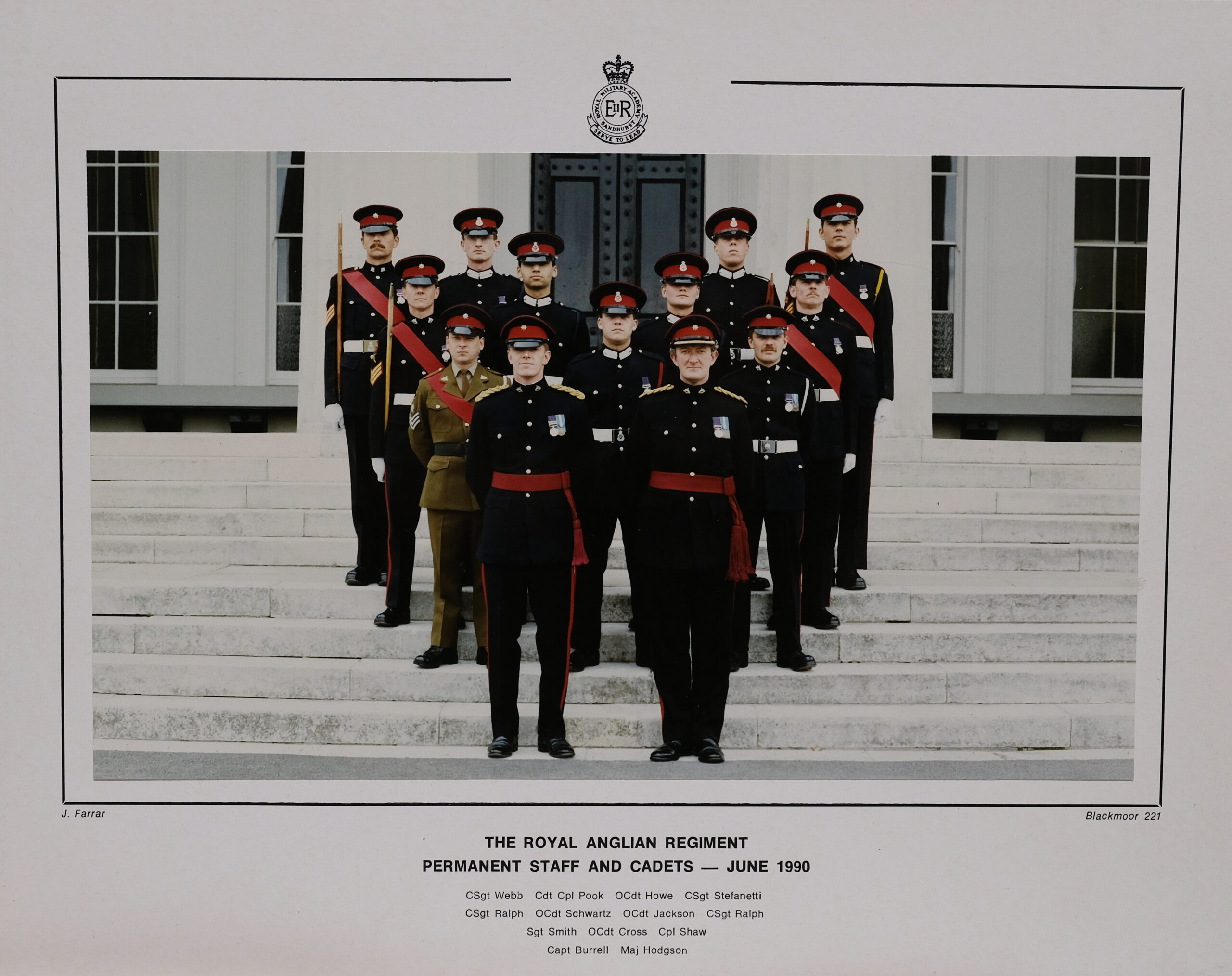 Royal Anglian Regiment Permanent Staff and Officer Cadets at the Royal ...