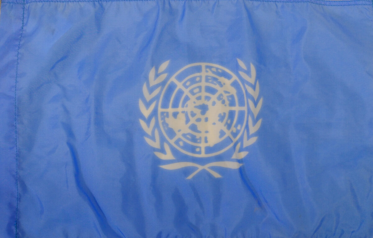 United Nations Cloth Flag