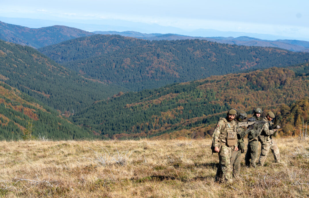 1st Battalion deployed to the Carpathian Mountains, Romania