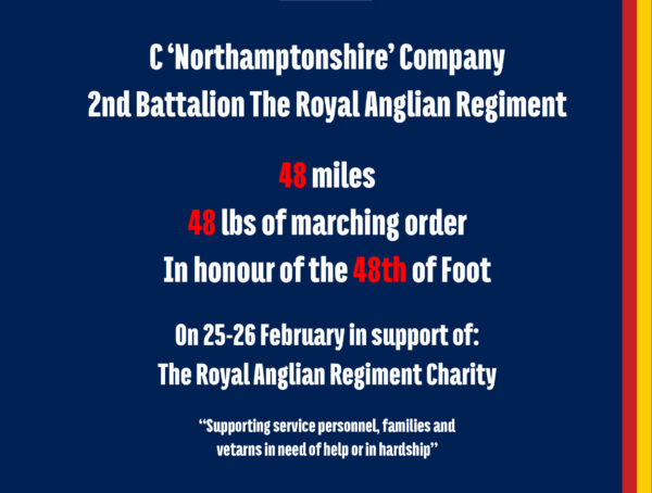 C Company 2nd Battalion charity event Royal Anglians