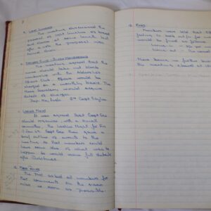 Minutes book from Royal Anglian Regiment Officers Mess