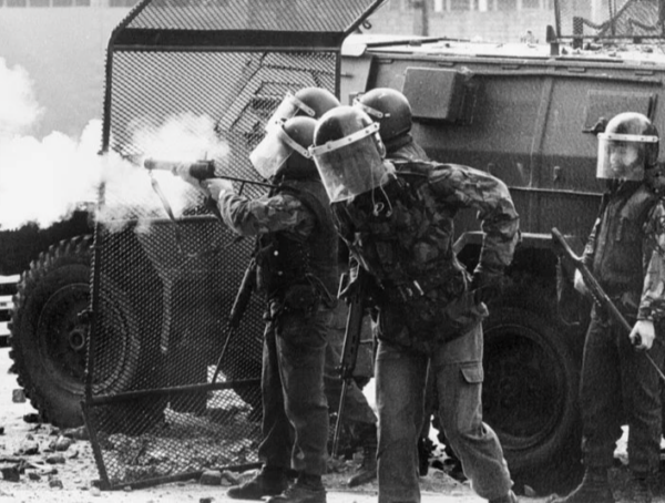 Soldiers on the streets in Northern Ireland