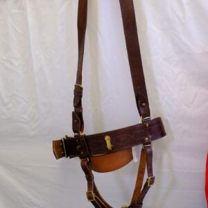 British Army Leather Sam Brown cross belt